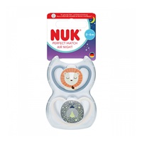 Baba cumi  NUK Perfect Match Air Night FIREFLY/LION 0-6m 2db