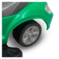 Bébitaxi tolókarral 3az1-ben Baby Mix Mega Car zöld (Sérült csomagolás)