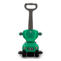 Bébitaxi tolókarral 3az1-ben Baby Mix Mega Car zöld (Sérült csomagolás)