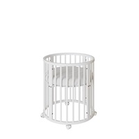 Gyermek növekedő 3-az-1-ben ovális kiságy + matrac New Baby fehér