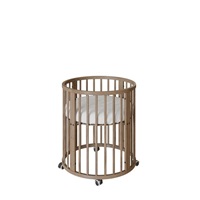 Gyermek növekedő 3-az-1-ben ovális kiságy + matrac New Baby dió színű