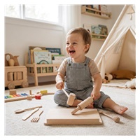 Gyönyörű fa konyhai játékszett kis séfeknek Baby Mix