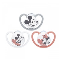Baba cumi NUK Perfect Match Air Disney Mickey Mouse  0–6 hónapos grey