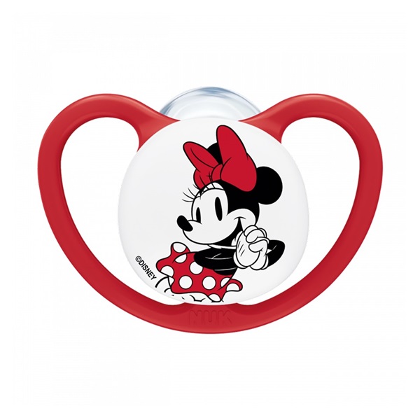 Baba cumi NUK Perfect Match Air Disney Mickey Mouse  6-18 hónapos red