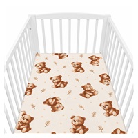 Pamut kiságyba való lepedő pamut New Baby Sweet baby bears 120x60 cm