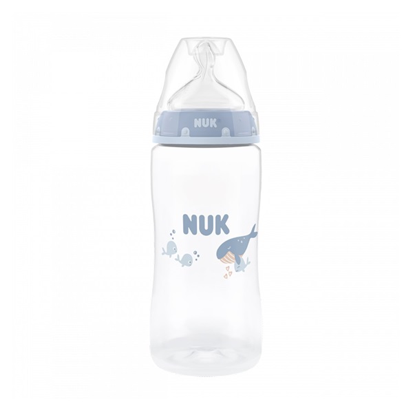 Baba cumisüveg NUK First Choice Temperature Control 300 ml Whale
