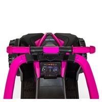 Bébitaxi tolókarral Baby Mix Mega kék (Újszerű)