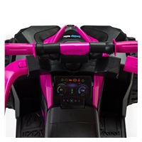 Bébitaxi tolókarral Baby Mix Mega kék (Újszerű)