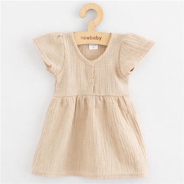 Baba muszlin ruha New Baby beige