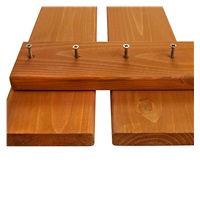 Gyerek fa homokozó fedővel és padokkal Baby Mix 180x180 cm