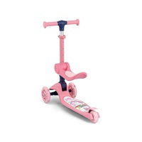 FUZZY háromkerekű üléses-scooter egyensúlyozó roller gyerekeknek pink