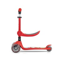 FUZZY háromkerekű üléses-scooter egyensúlyozó roller gyerekeknek red