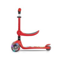 FUZZY háromkerekű üléses-scooter egyensúlyozó roller gyerekeknek red