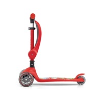 FUZZY háromkerekű üléses-scooter egyensúlyozó roller gyerekeknek red