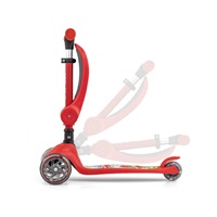 FUZZY háromkerekű üléses-scooter egyensúlyozó roller gyerekeknek red