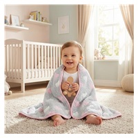 Baba takaró New Baby 80x90 heart pink