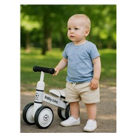 Gyerek futóbicikli Baby Mix Baby Bike Fekete-fehér foci