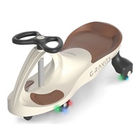 Gyerek gravitációs egyensúlyozó bicikli Gravity Milly Mally beige brown