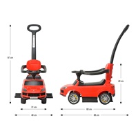 Gyerek bébitaxi tolókarra Milly Mally Porsche Cayenne red