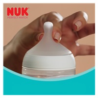 NUK Perfect Match cumisüveg hőmérséklet-szabályozással, XL Monkey 360 ml