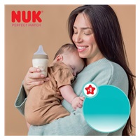 NUK Perfect Match cumisüveg hőmérséklet-szabályozással, XL Monkey 360 ml