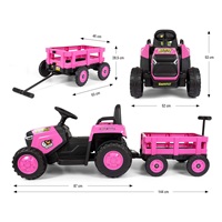 Elektromos vontató pótkocsival Milly Mally Rolly pink