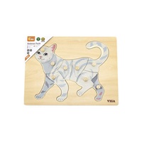 Gyermek fa puzzle Viga Cat
