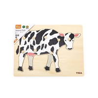Gyermek fa puzzle Viga Cow