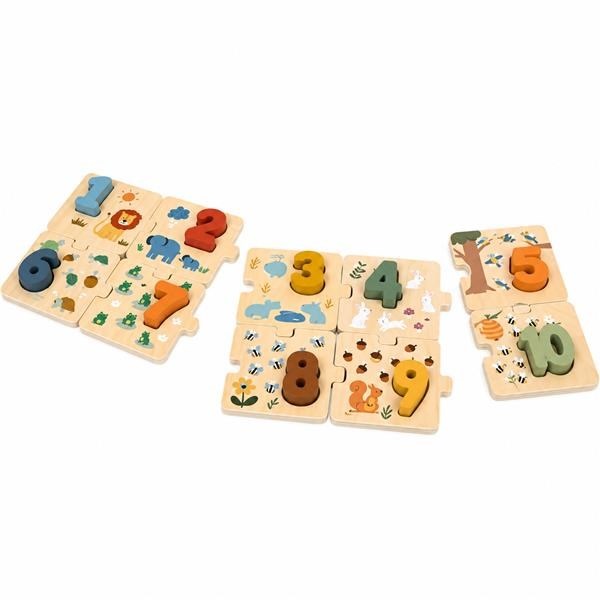 Fa számpuzzle a legkisebbeknek Baby Mix