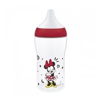 NUK Perfect Match cumisüveg hőmérséklet-szabályozással, Disney Disney Minnie 260 ml red
