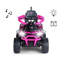 Elektromos négykerekű 2 az 1-ben Milly Mally Star ATV pink