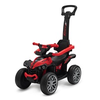 Bébitaxi tolókarral Baby Mix Mega Prime EVA  piros (Sérült csomagolás)
