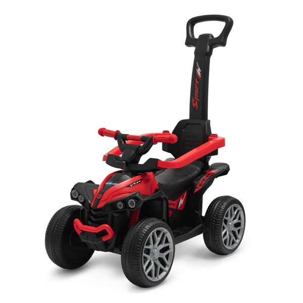 Bébitaxi tolókarral Baby Mix Mega Prime EVA  piros (Sérült csomagolás)