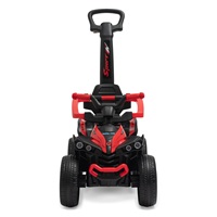 Bébitaxi tolókarral Baby Mix Mega Prime EVA  piros (Sérült csomagolás)