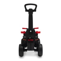 Bébitaxi tolókarral Baby Mix Mega Prime EVA  piros (Sérült csomagolás)