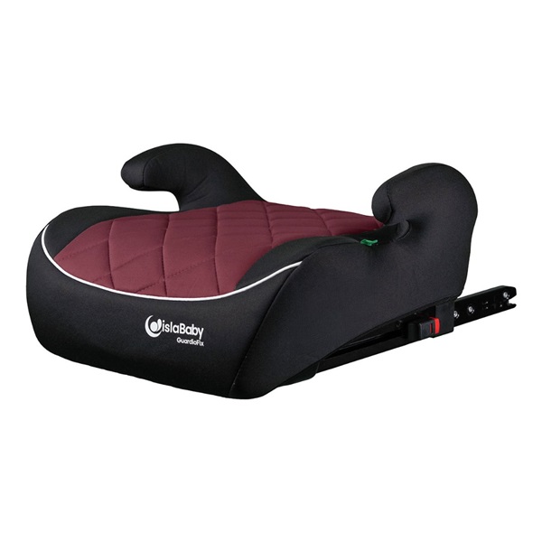 IslaBaby GuardioFix – autós ülésmagasító gyermekeknek 125–150 cm, ISOFIX rendszerrel | bordó