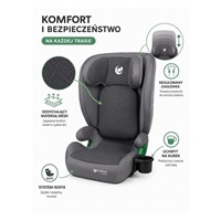 IslaBaby SafiroFix i-Size – autósülés 100–150 cm, 15–36 kg, ISOFIX rendszerrel | Mesh Black
