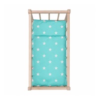 Fa babaágy-bölcső ágyneművel Baby Mix stars mint
