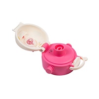 Iskolai kulacs szívószállal Akuku 480 ml, pink