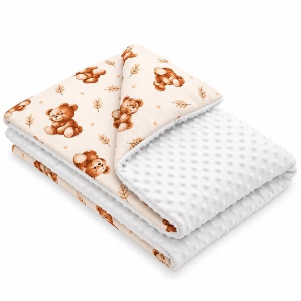 Gyermek pléd Minky New Baby Sweet baby bears 80x100 cm