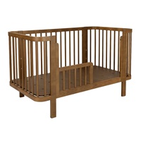 Gyermek ovális babaágy New Baby Klára dió színű
