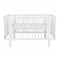 Gyermek ovális babaágy New Baby Klára fehér