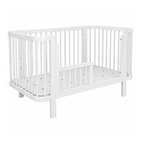 Gyermek ovális babaágy New Baby Klára fehér