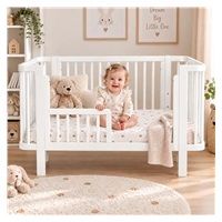 Gyermek ovális babaágy New Baby Klára fehér