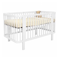 Gyermek ovális babaágy New Baby Klára fehér