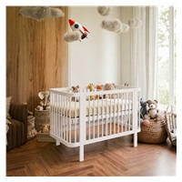 Gyermek ovális babaágy New Baby Klára fehér
