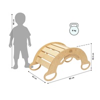 Fa Montessori egyensúlyozó hinta natúr