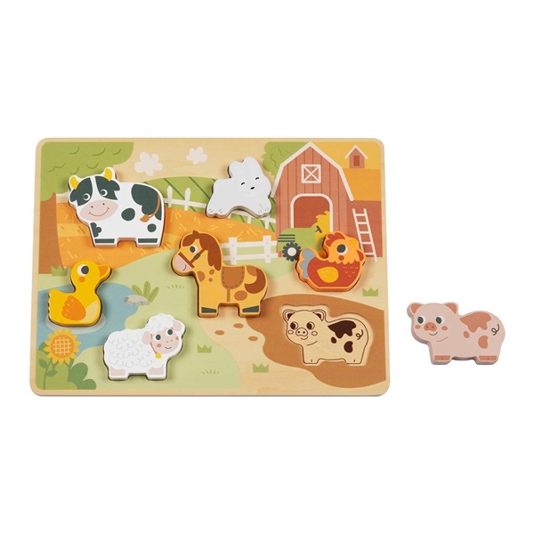 Fa farm puzzle állatokkal