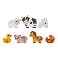 Fa farm puzzle állatokkal
