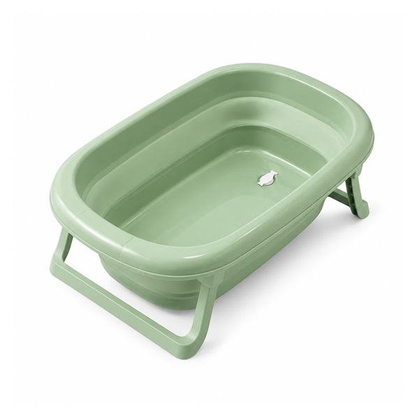 Összecsukható műanyag babakád Tega Baby light green
